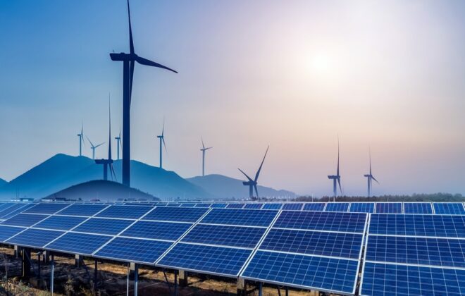 Energía renovable placas solares