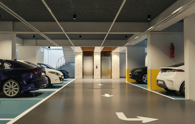 Foto parcheggio interrato